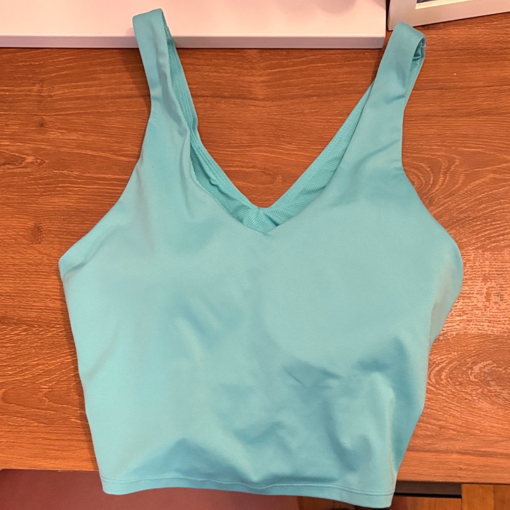 Aqua V-Neck workout  Tank Top has not been worn once